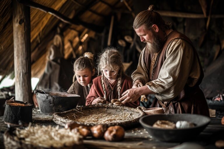 Ceorls in Anglo Saxon Village