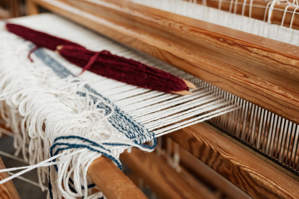 Close-Up Photo of Hand Loom