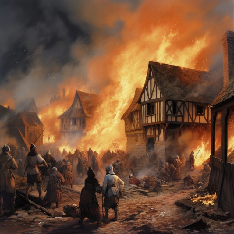 London burns in 1666